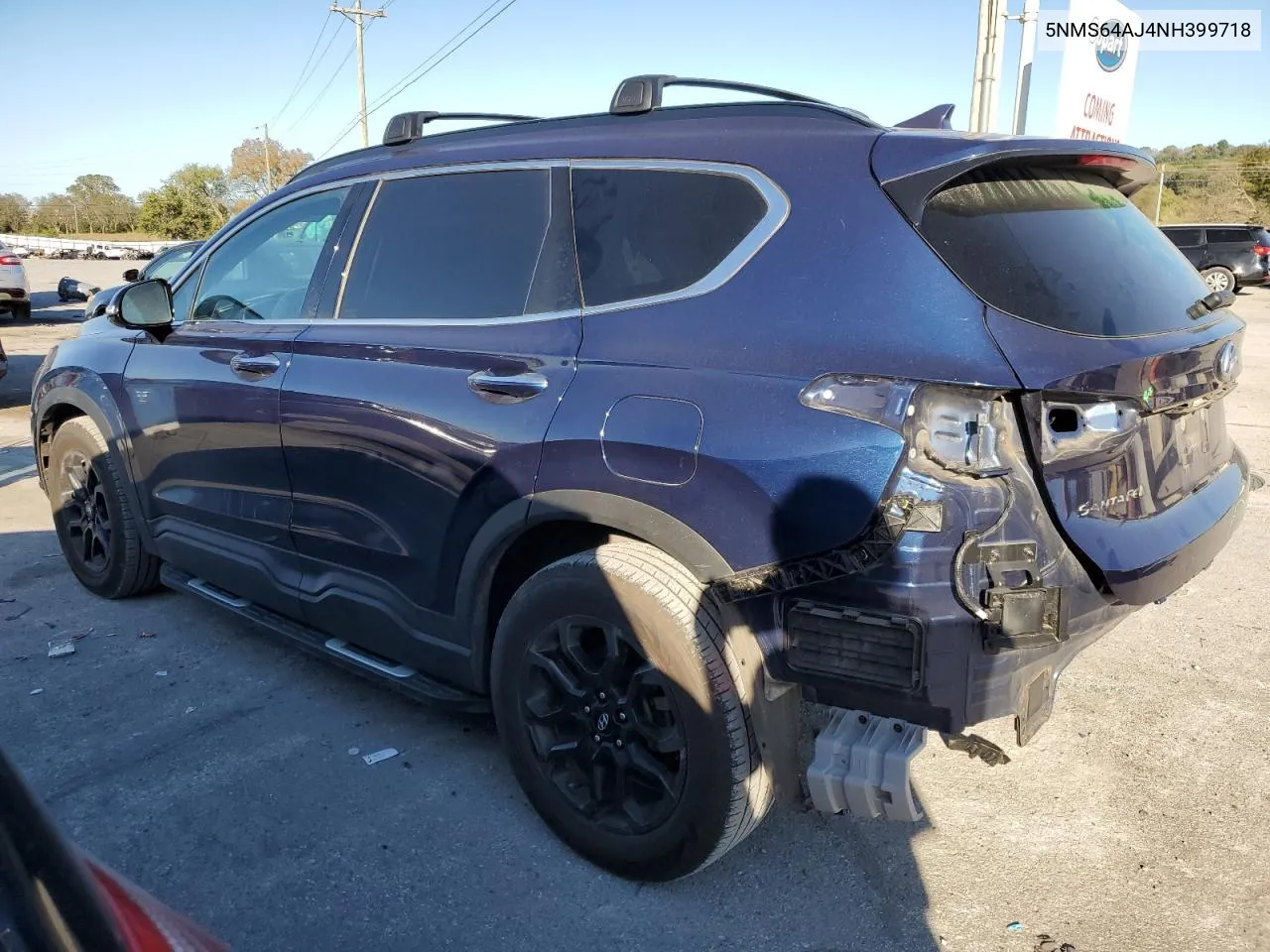 2022 Hyundai Santa Fe Sel VIN: 5NMS64AJ4NH399718 Lot: 75319364