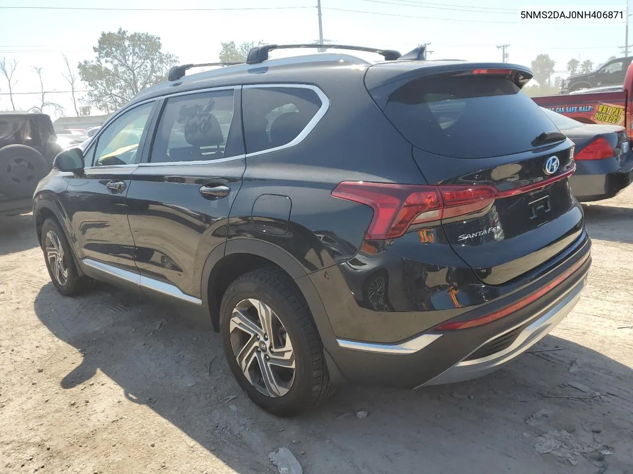 2022 Hyundai Santa Fe Sel VIN: 5NMS2DAJ0NH406871 Lot: 75427034