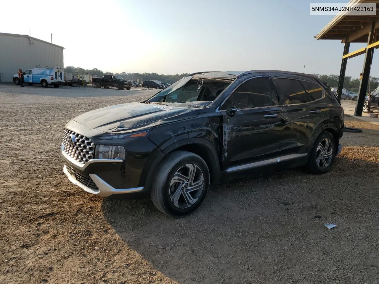 2022 Hyundai Santa Fe Sel VIN: 5NMS34AJ2NH422163 Lot: 75509554