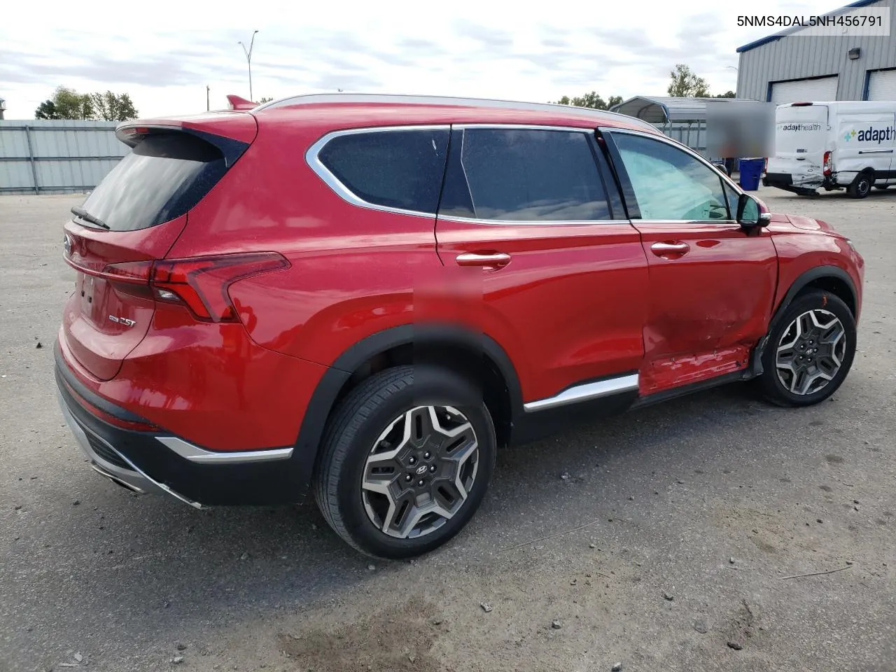 2022 Hyundai Santa Fe Limited VIN: 5NMS4DAL5NH456791 Lot: 75766304