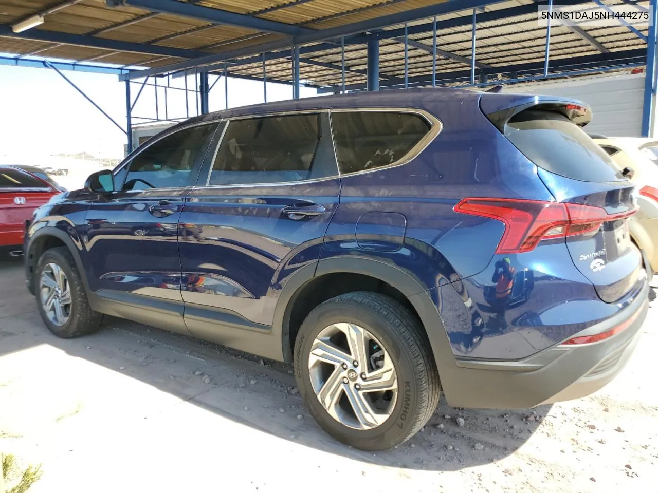 2022 Hyundai Santa Fe Se VIN: 5NMS1DAJ5NH444275 Lot: 75856344