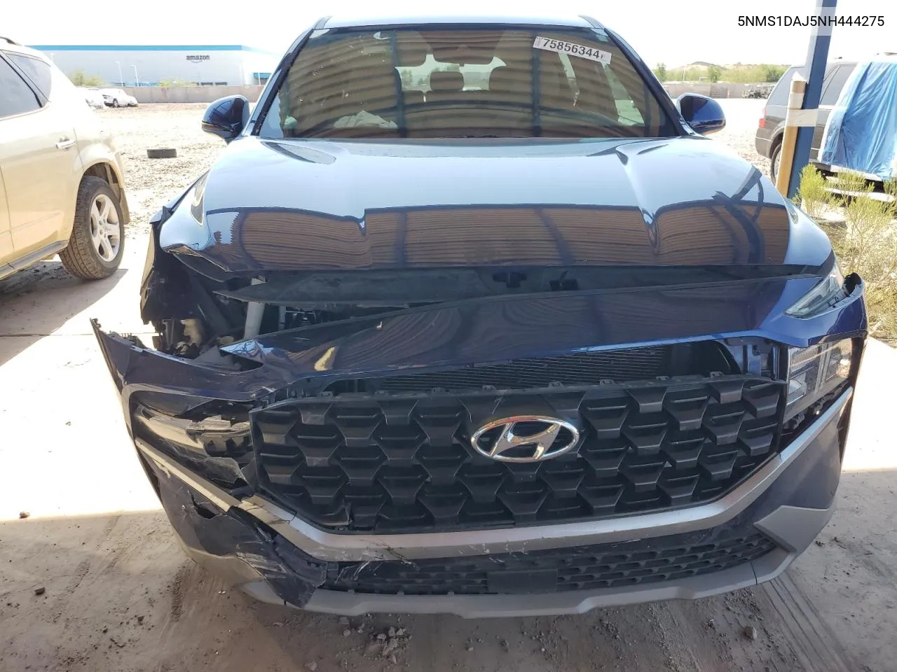 2022 Hyundai Santa Fe Se VIN: 5NMS1DAJ5NH444275 Lot: 75856344