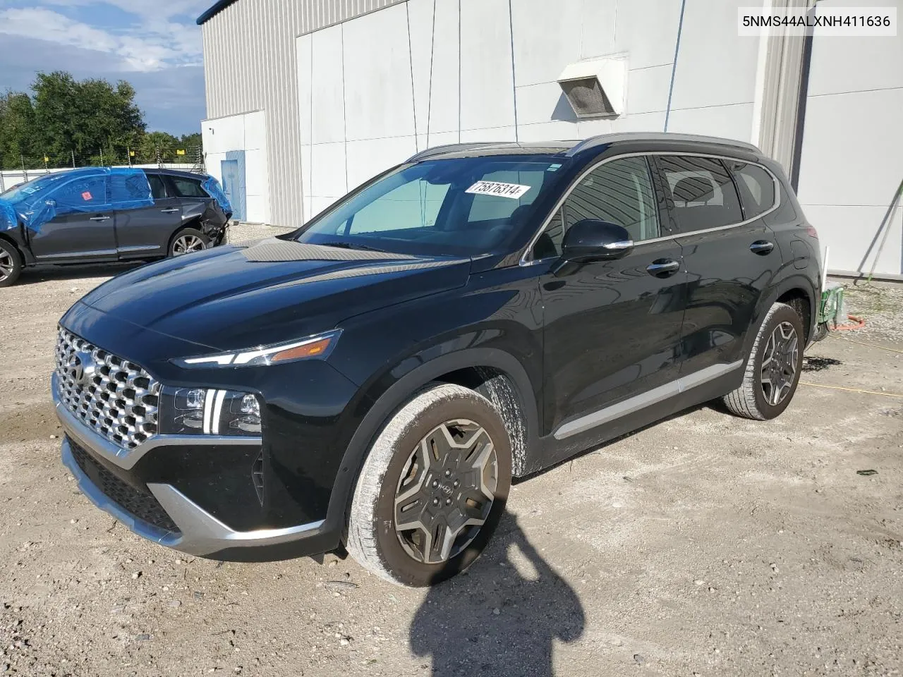 2022 Hyundai Santa Fe Limited VIN: 5NMS44ALXNH411636 Lot: 75876314