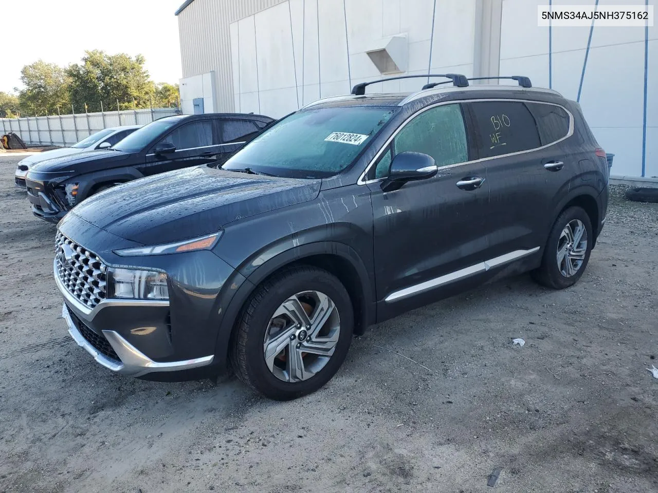 2022 Hyundai Santa Fe Sel VIN: 5NMS34AJ5NH375162 Lot: 76012824