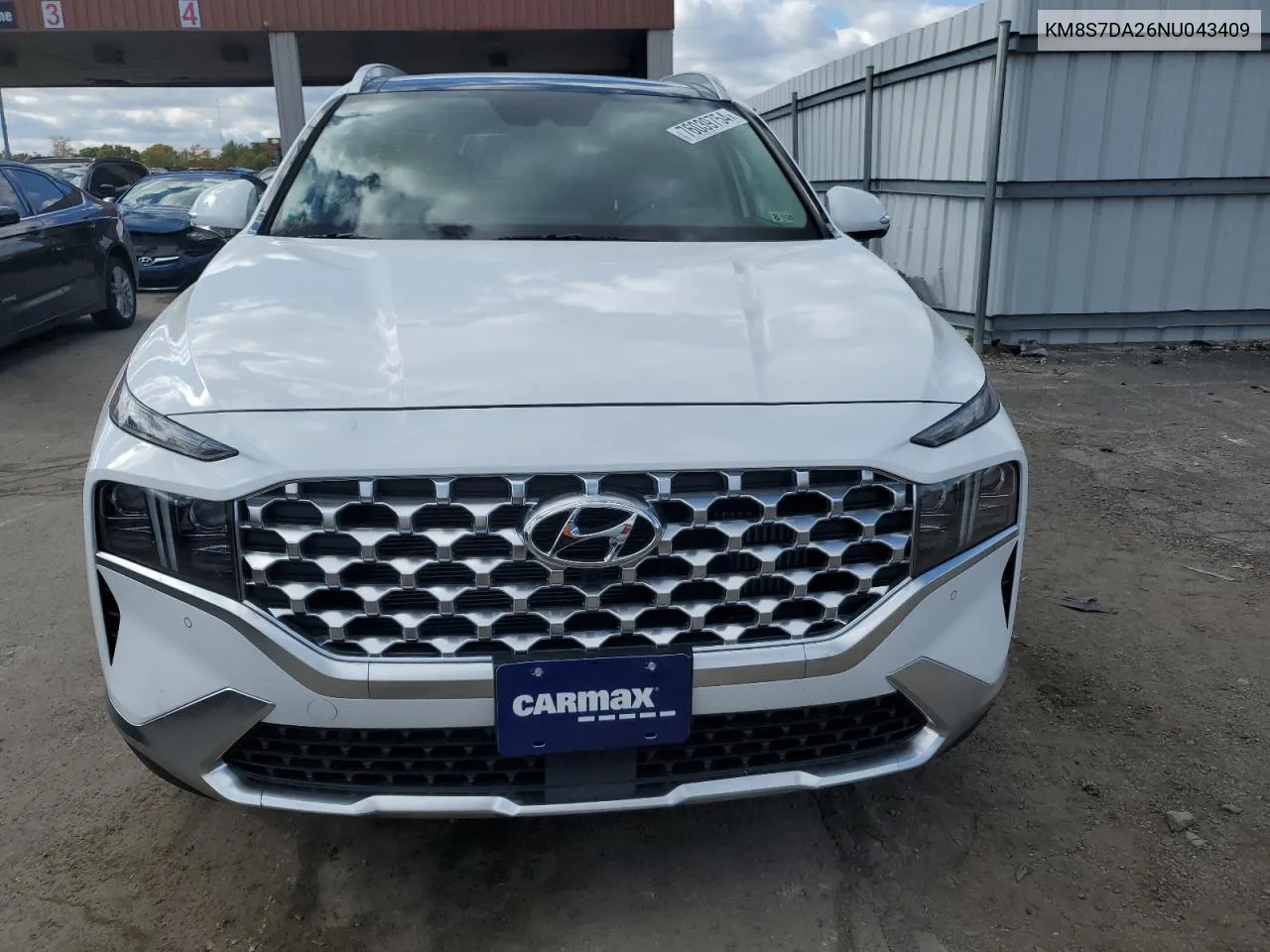 2022 Hyundai Santa Fe Limited VIN: KM8S7DA26NU043409 Lot: 76039754