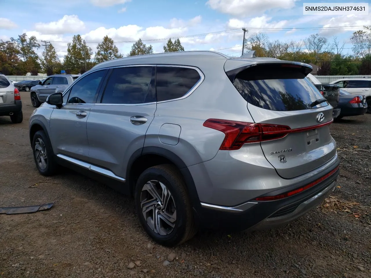 2022 Hyundai Santa Fe Sel VIN: 5NMS2DAJ5NH374631 Lot: 76195624