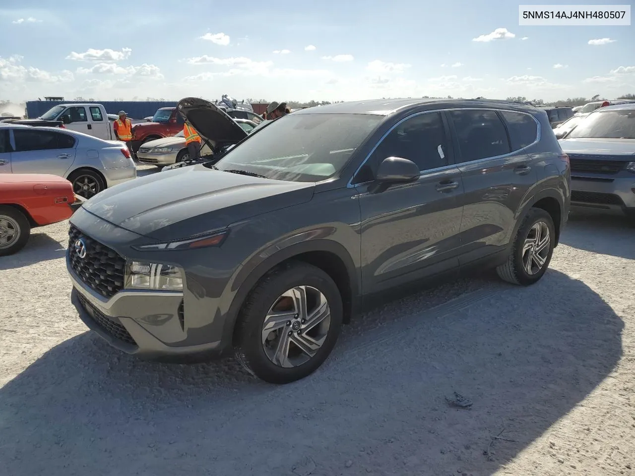 2022 Hyundai Santa Fe Se VIN: 5NMS14AJ4NH480507 Lot: 76239574