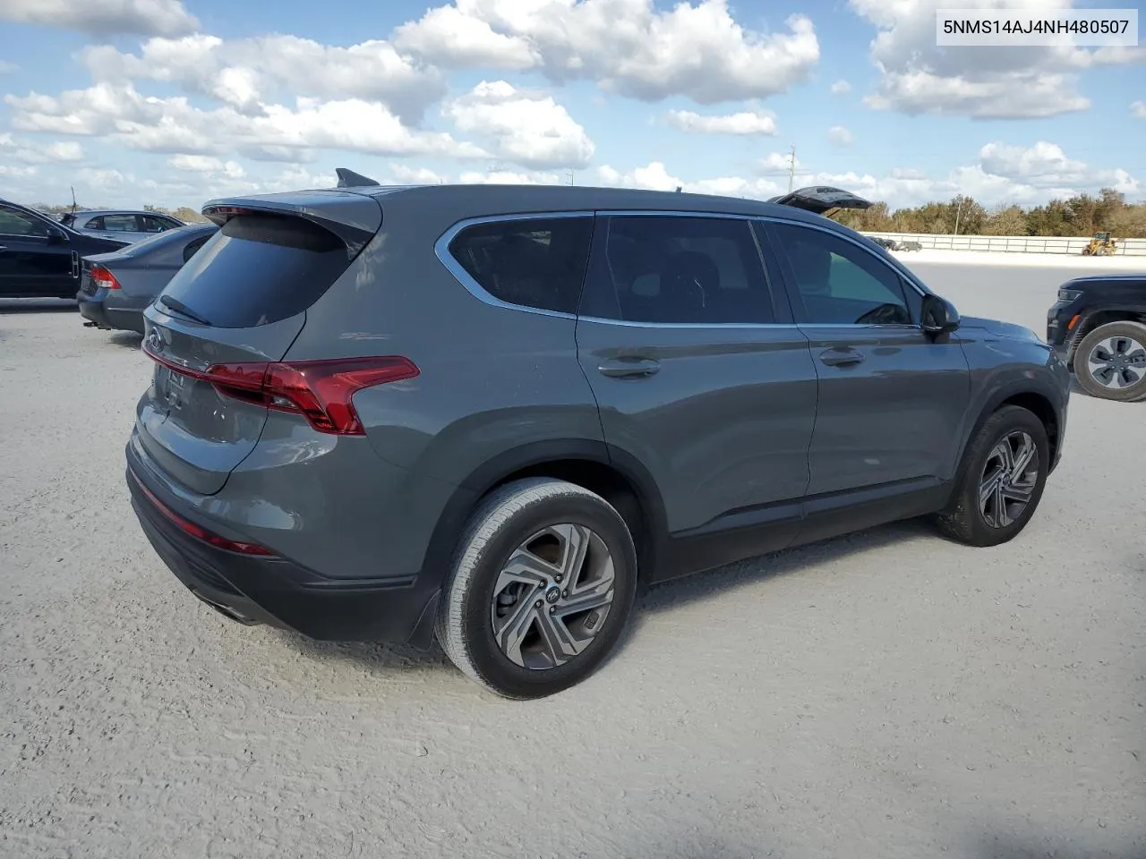 2022 Hyundai Santa Fe Se VIN: 5NMS14AJ4NH480507 Lot: 76239574