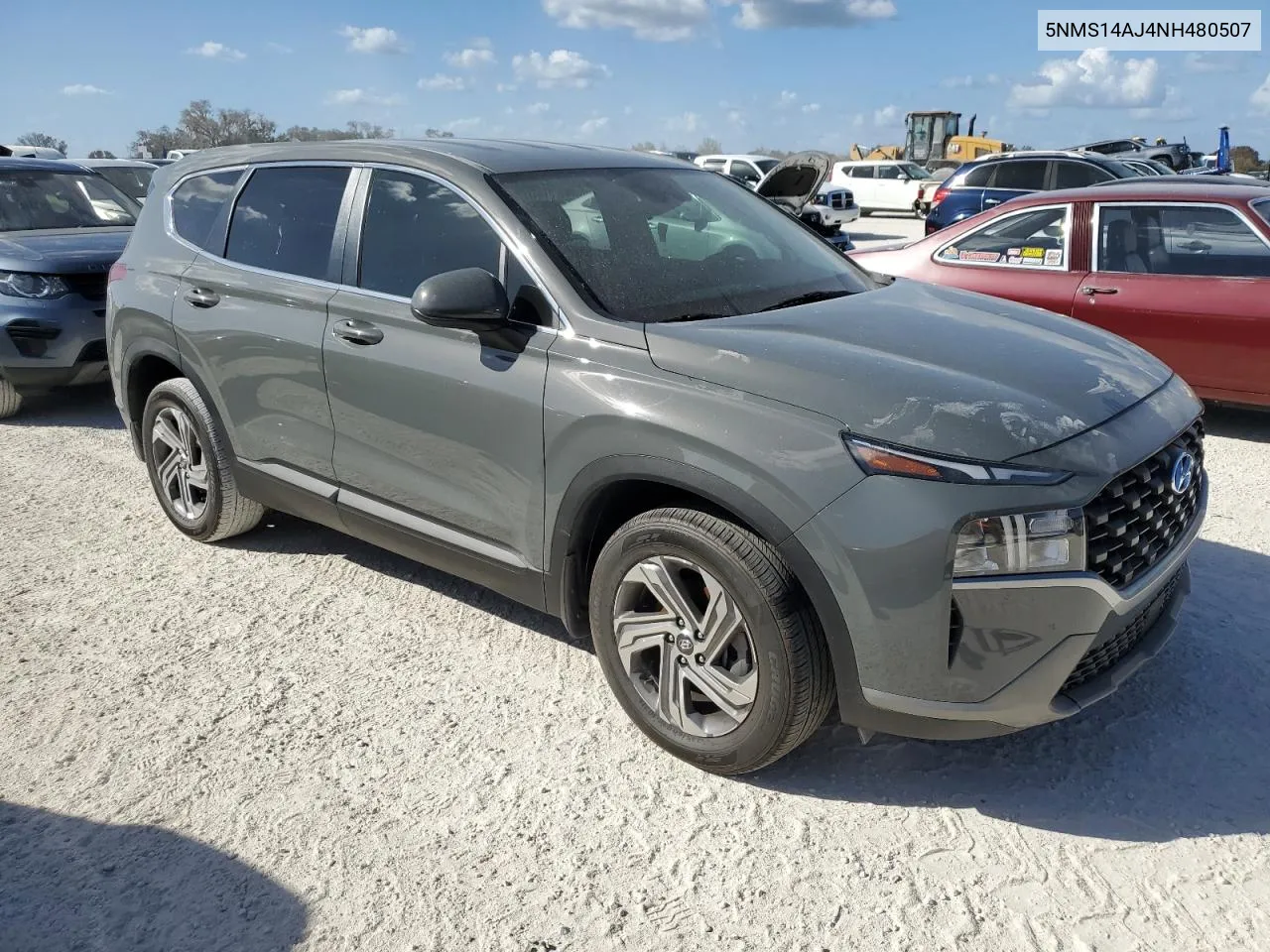 2022 Hyundai Santa Fe Se VIN: 5NMS14AJ4NH480507 Lot: 76239574