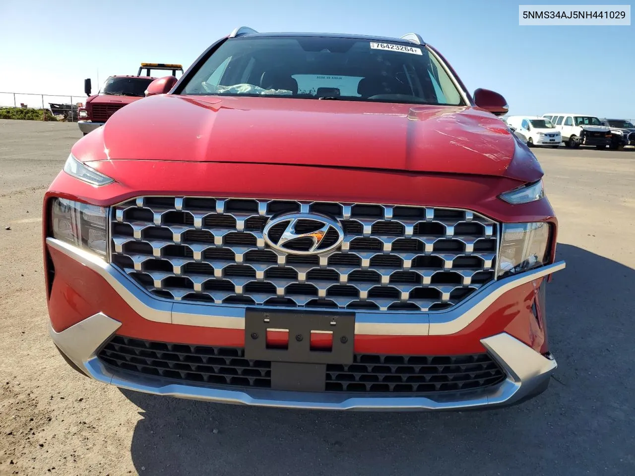 2022 Hyundai Santa Fe Sel VIN: 5NMS34AJ5NH441029 Lot: 76423264