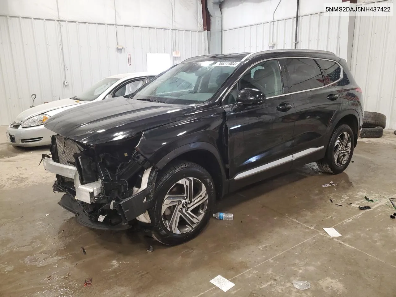 2022 Hyundai Santa Fe Sel VIN: 5NMS2DAJ5NH437422 Lot: 76624804