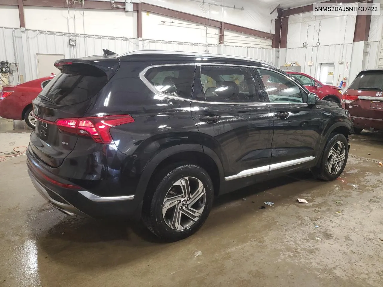 2022 Hyundai Santa Fe Sel VIN: 5NMS2DAJ5NH437422 Lot: 76624804