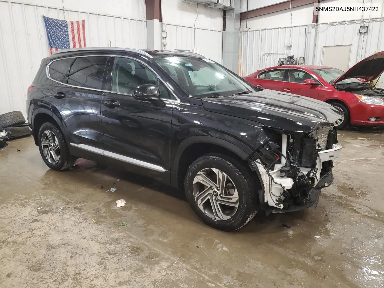 2022 Hyundai Santa Fe Sel VIN: 5NMS2DAJ5NH437422 Lot: 76624804