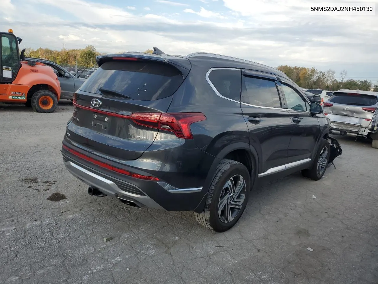 2022 Hyundai Santa Fe Sel VIN: 5NMS2DAJ2NH450130 Lot: 76786264