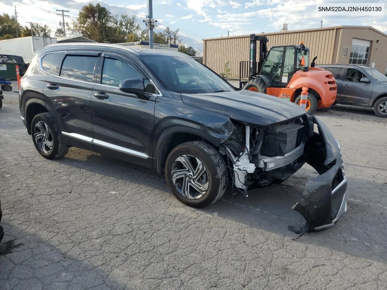 2022 Hyundai Santa Fe Sel VIN: 5NMS2DAJ2NH450130 Lot: 76786264