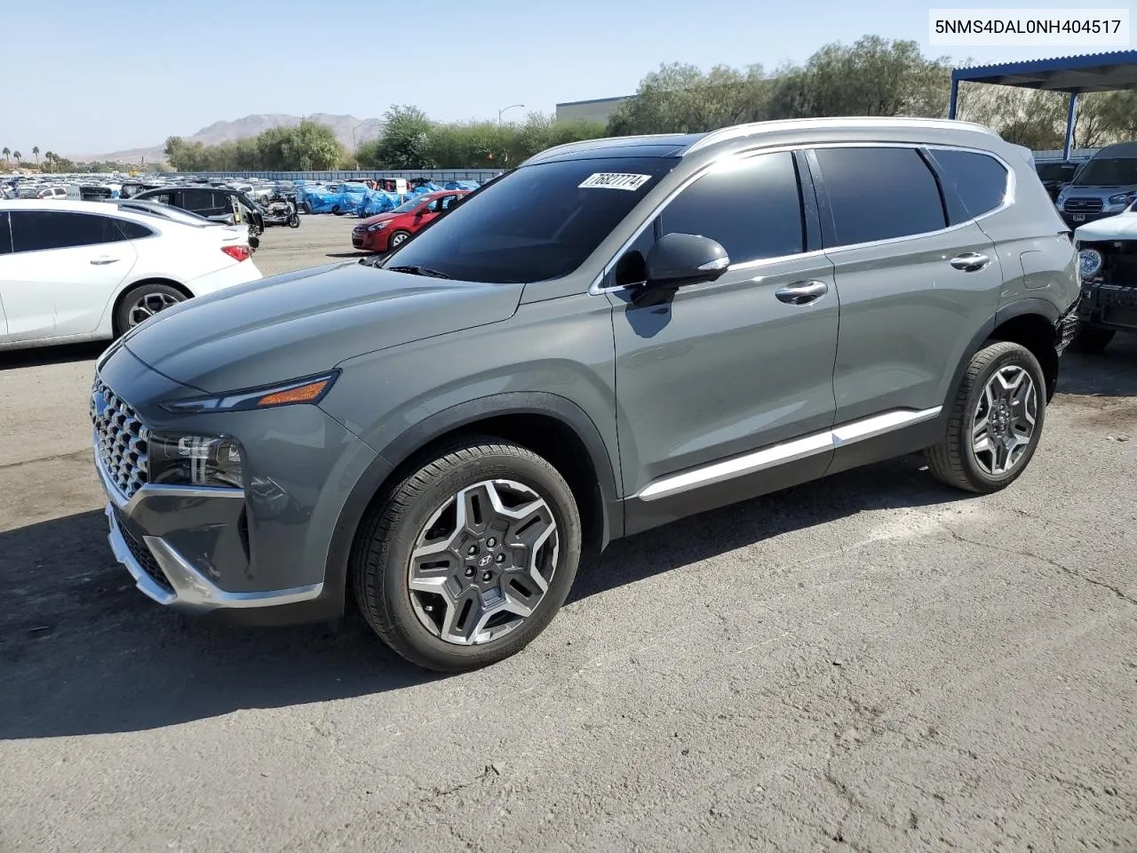 2022 Hyundai Santa Fe Limited VIN: 5NMS4DAL0NH404517 Lot: 76827774