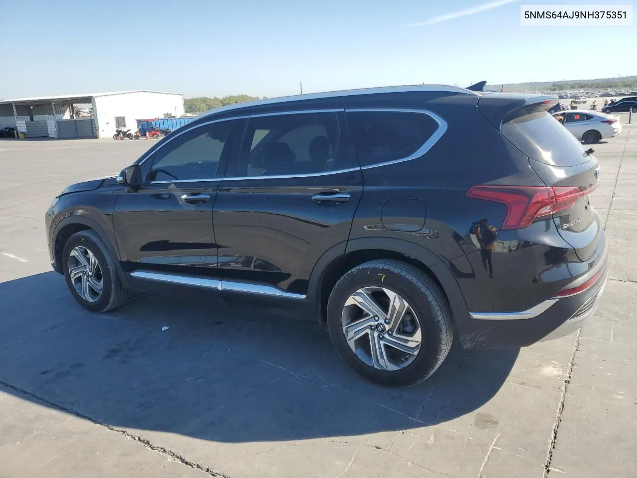 2022 Hyundai Santa Fe Sel VIN: 5NMS64AJ9NH375351 Lot: 77096674