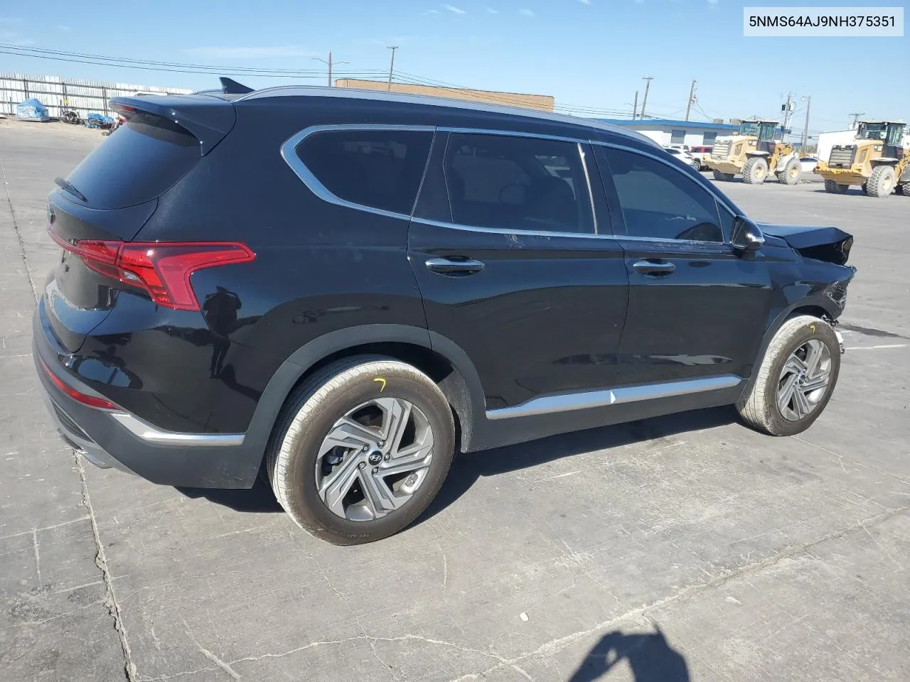 2022 Hyundai Santa Fe Sel VIN: 5NMS64AJ9NH375351 Lot: 77096674