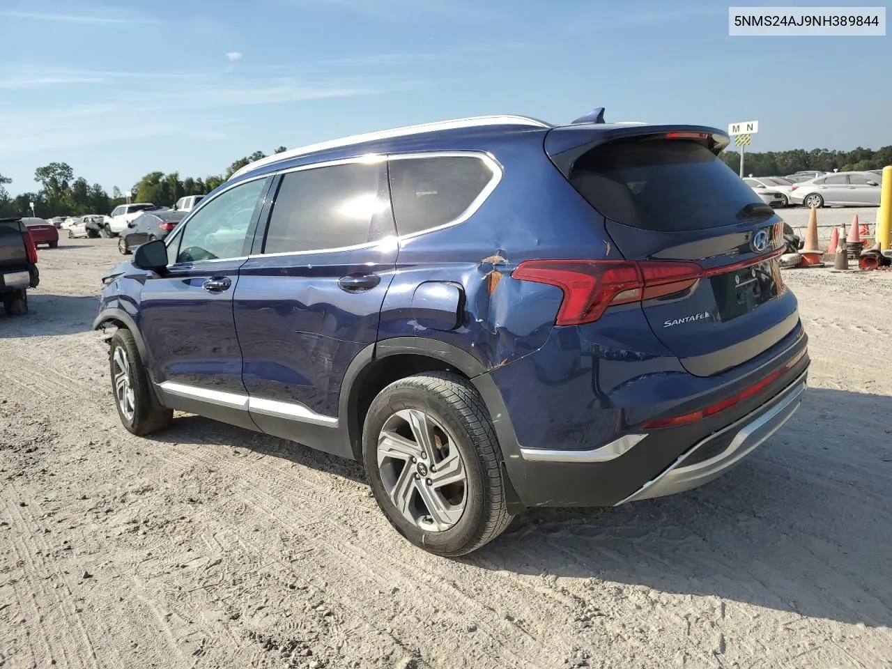 5NMS24AJ9NH389844 2022 Hyundai Santa Fe Sel