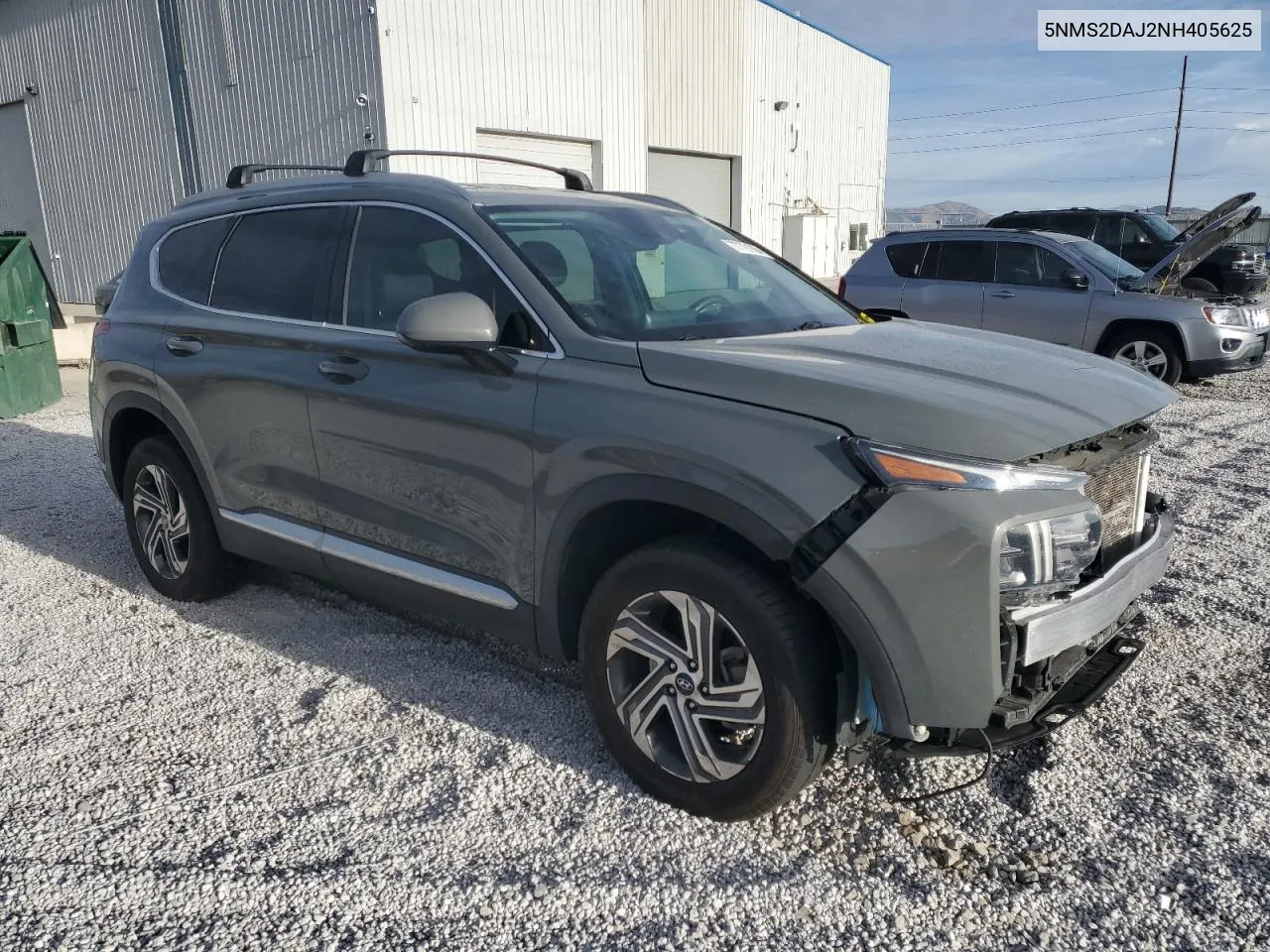 2022 Hyundai Santa Fe Sel VIN: 5NMS2DAJ2NH405625 Lot: 77791864