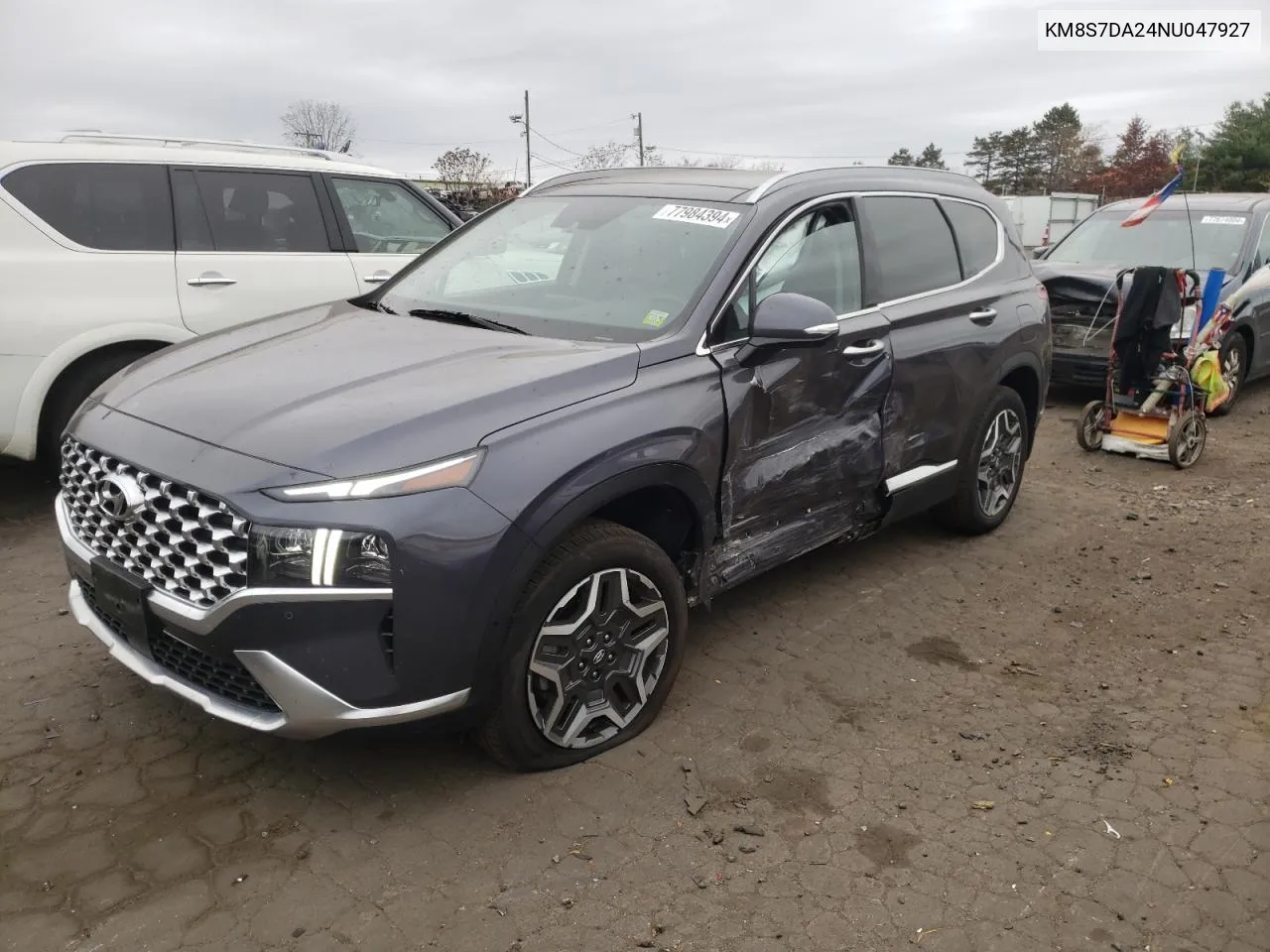 2022 Hyundai Santa Fe Limited VIN: KM8S7DA24NU047927 Lot: 77984394