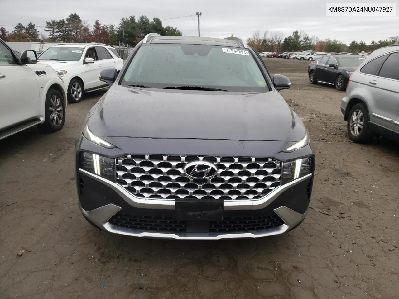 2022 Hyundai Santa Fe Limited VIN: KM8S7DA24NU047927 Lot: 77984394