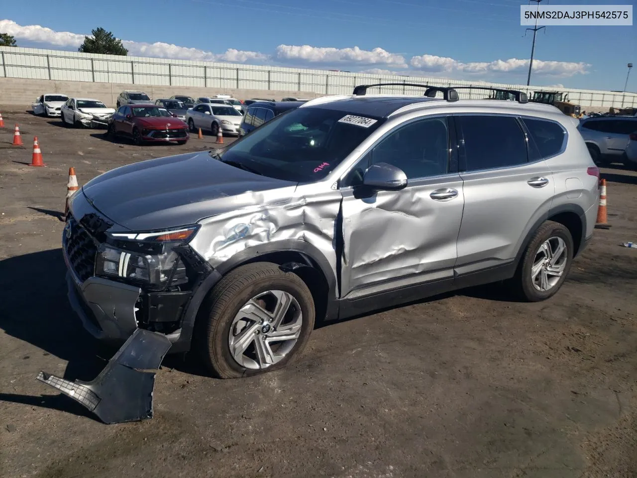 2023 Hyundai Santa Fe Sel VIN: 5NMS2DAJ3PH542575 Lot: 69277064