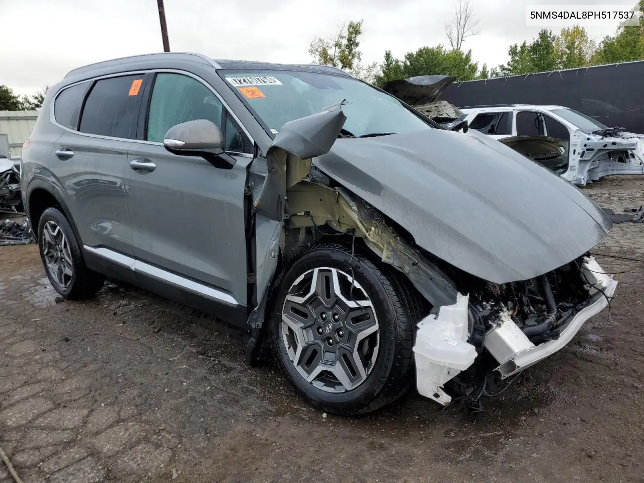 2023 Hyundai Santa Fe Limited VIN: 5NMS4DAL8PH517537 Lot: 72760794