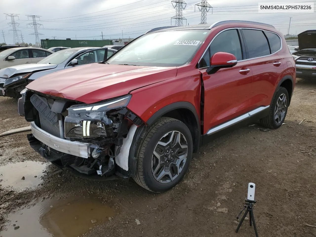 2023 Hyundai Santa Fe Limited VIN: 5NMS4DAL2PH578236 Lot: 73243524