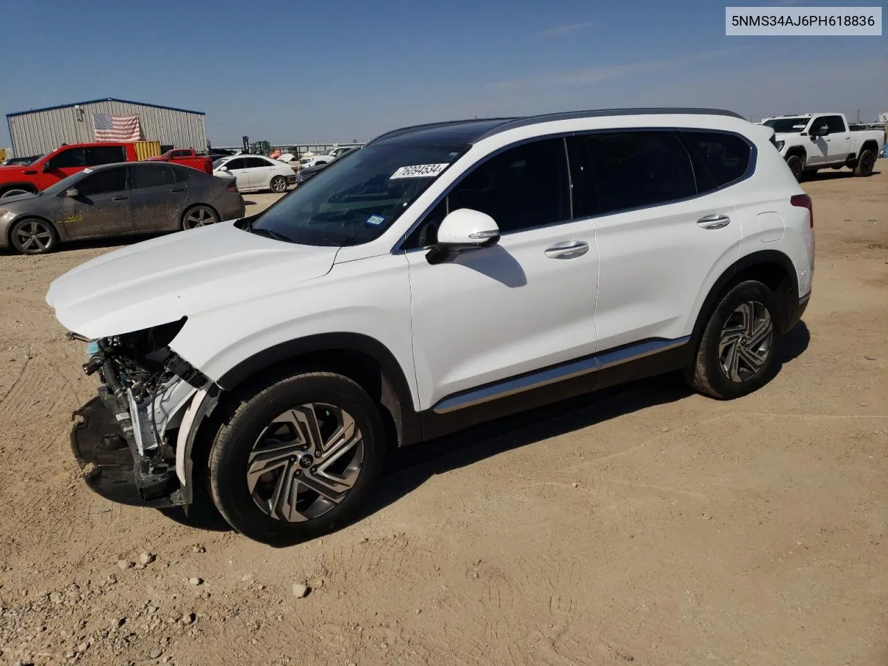 2023 Hyundai Santa Fe Sel Premium VIN: 5NMS34AJ6PH618836 Lot: 76094534