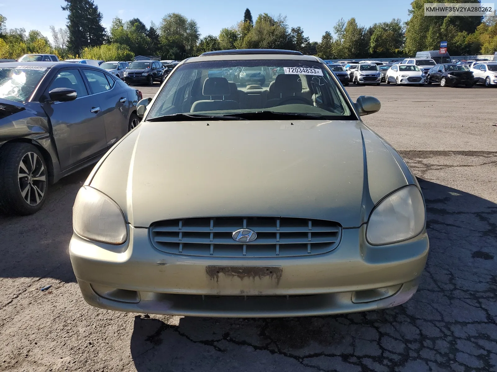 2000 Hyundai Sonata Gls VIN: KMHWF35V2YA280262 Lot: 72034833