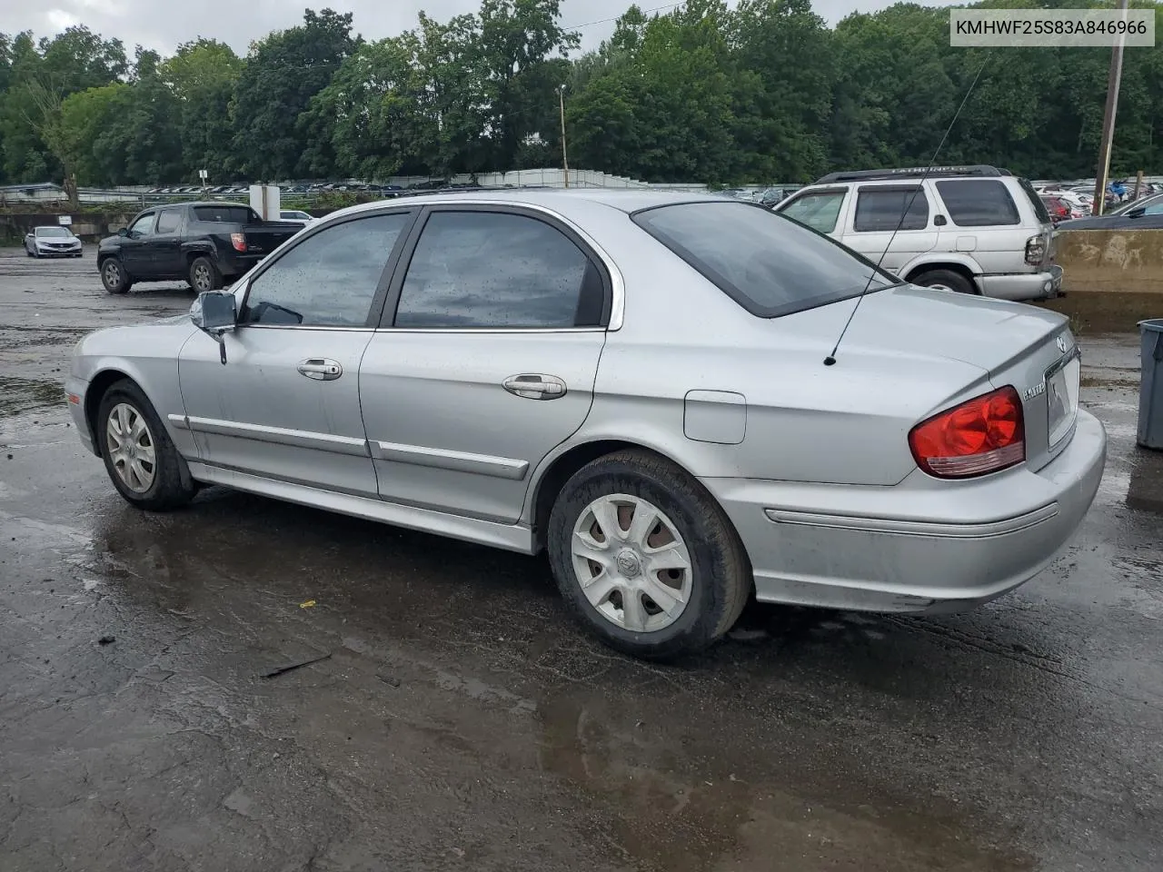 2003 Hyundai Sonata Gl VIN: KMHWF25S83A846966 Lot: 66019644