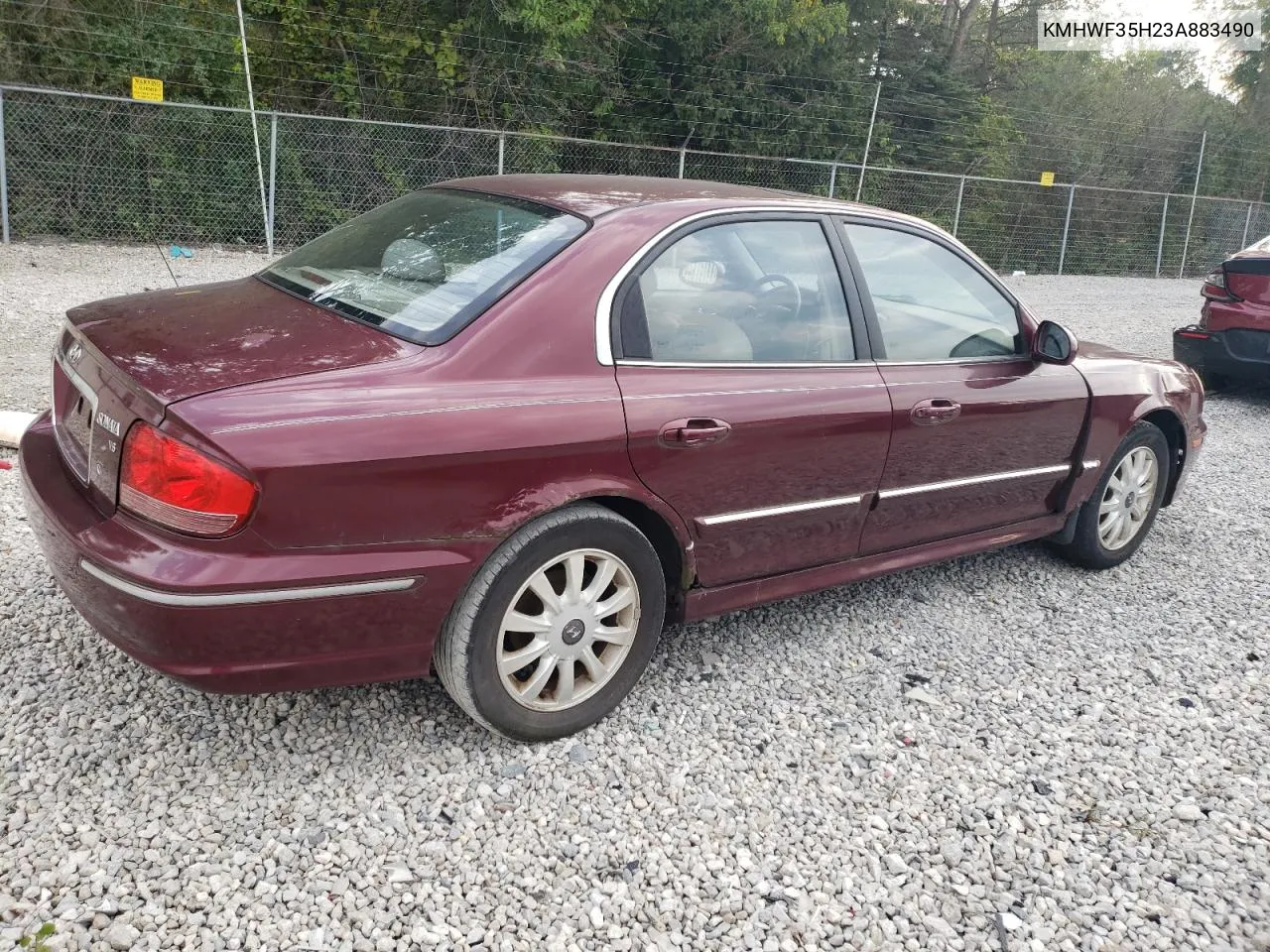 KMHWF35H23A883490 2003 Hyundai Sonata Gls