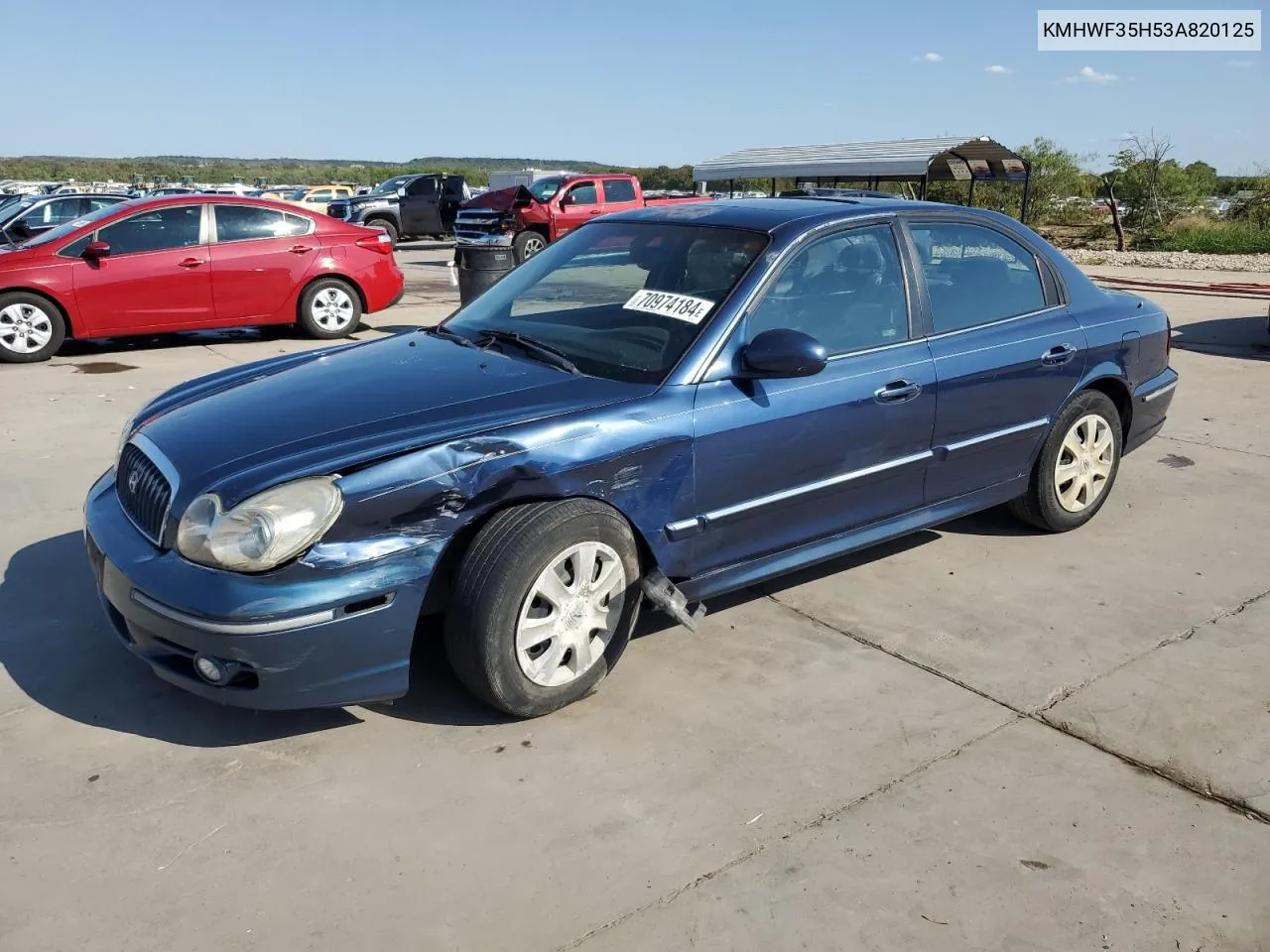 2003 Hyundai Sonata Gls VIN: KMHWF35H53A820125 Lot: 70974184