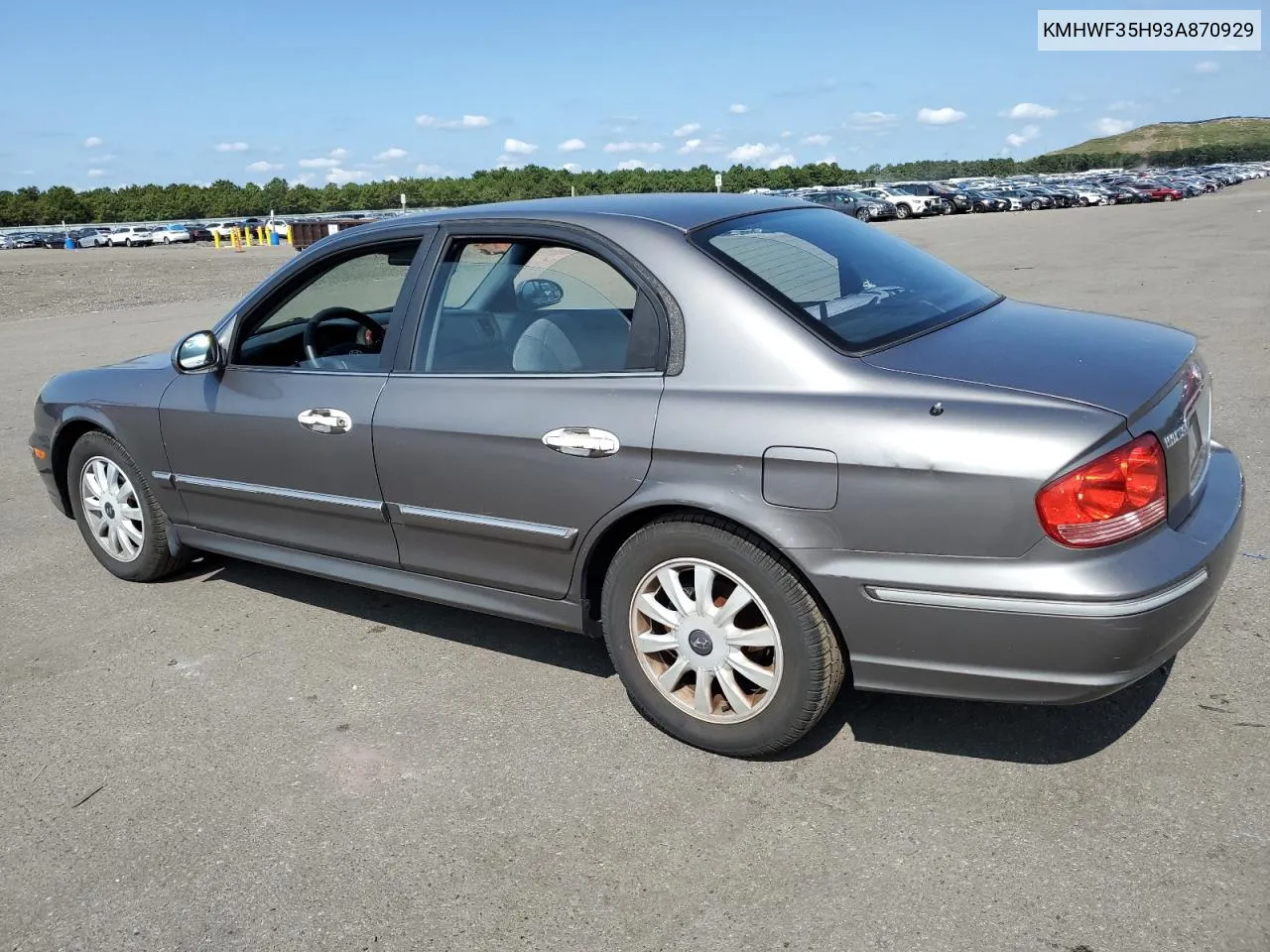 2003 Hyundai Sonata Gls VIN: KMHWF35H93A870929 Lot: 71178424