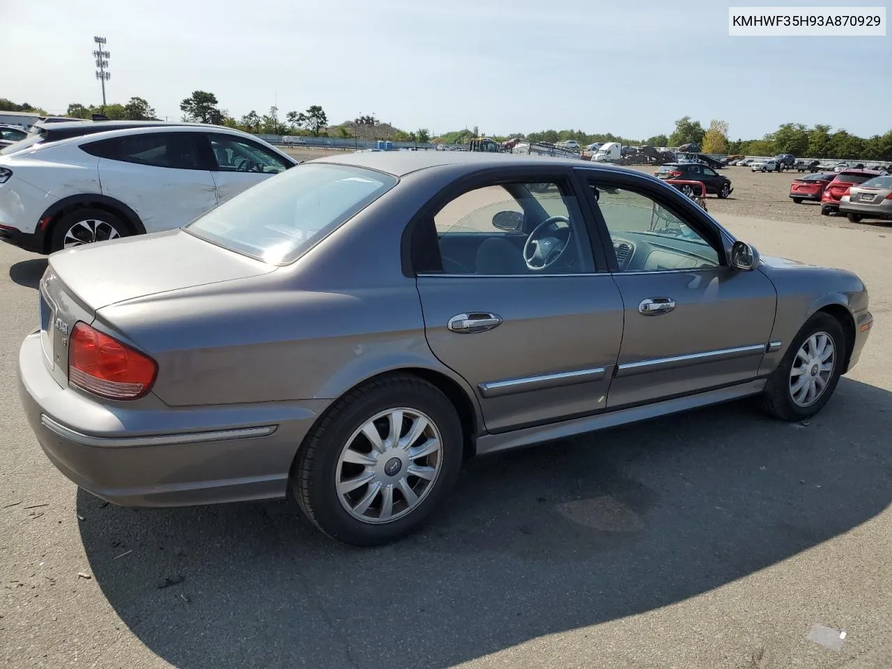 2003 Hyundai Sonata Gls VIN: KMHWF35H93A870929 Lot: 71178424