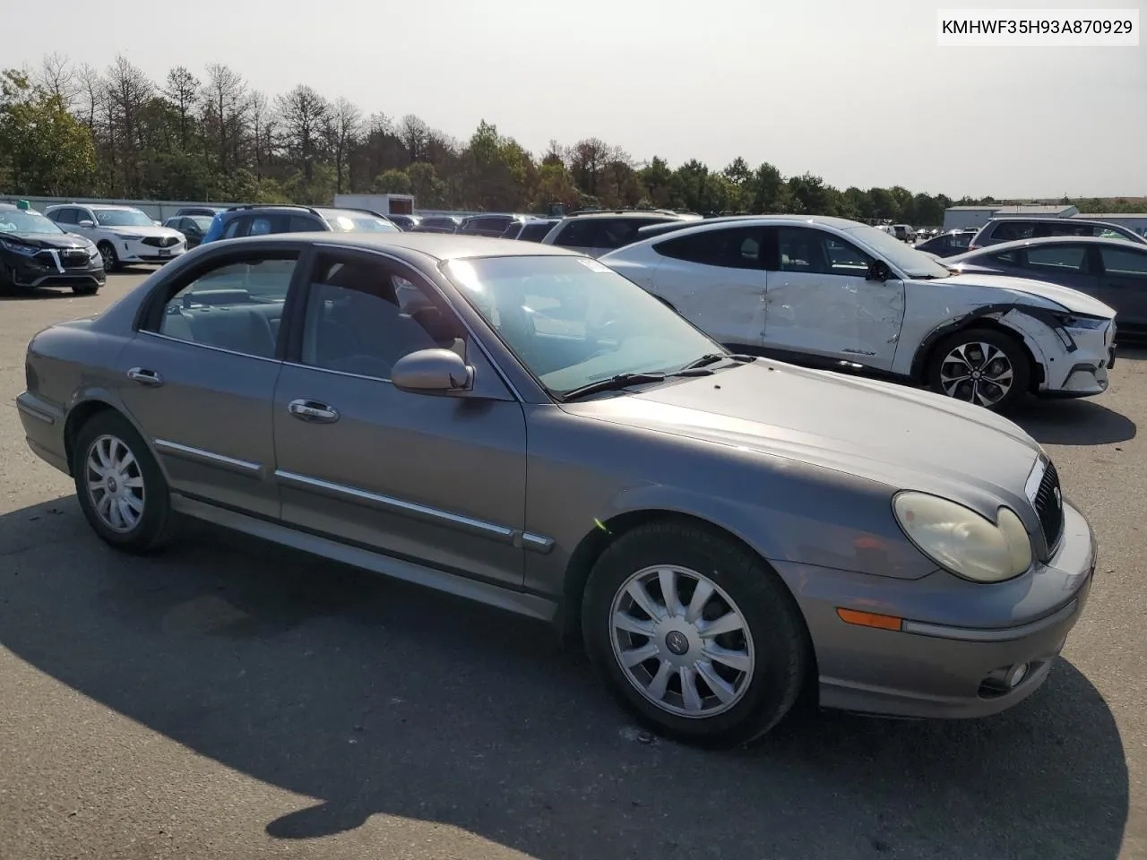 KMHWF35H93A870929 2003 Hyundai Sonata Gls