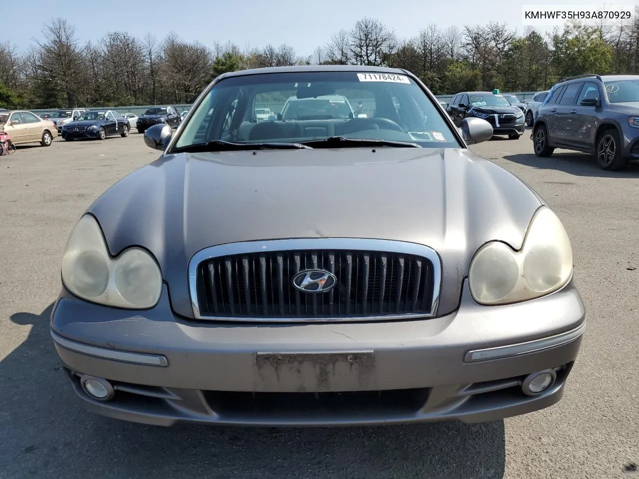 2003 Hyundai Sonata Gls VIN: KMHWF35H93A870929 Lot: 71178424