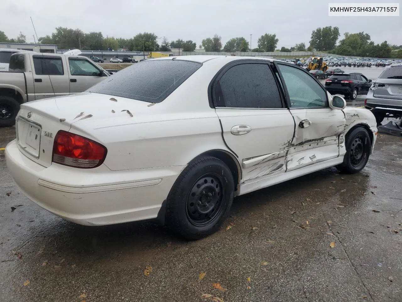 2003 Hyundai Sonata Gl VIN: KMHWF25H43A771557 Lot: 72527814