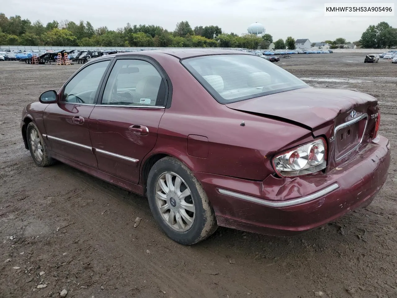 2003 Hyundai Sonata Gls VIN: KMHWF35H53A905496 Lot: 73360414