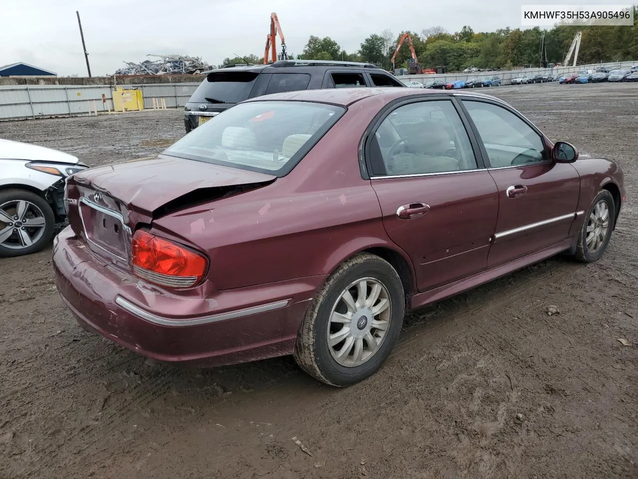 2003 Hyundai Sonata Gls VIN: KMHWF35H53A905496 Lot: 73360414