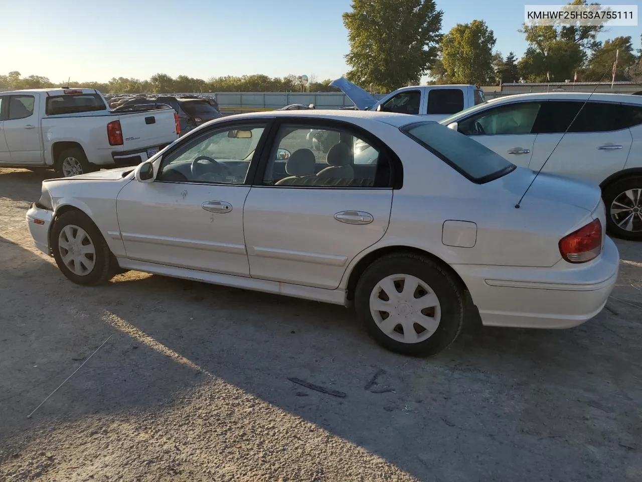 2003 Hyundai Sonata Gl VIN: KMHWF25H53A755111 Lot: 76359094