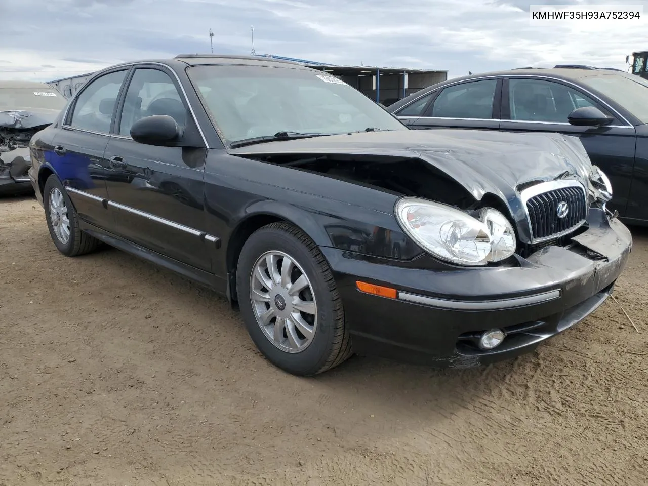 2003 Hyundai Sonata Gls VIN: KMHWF35H93A752394 Lot: 76838254