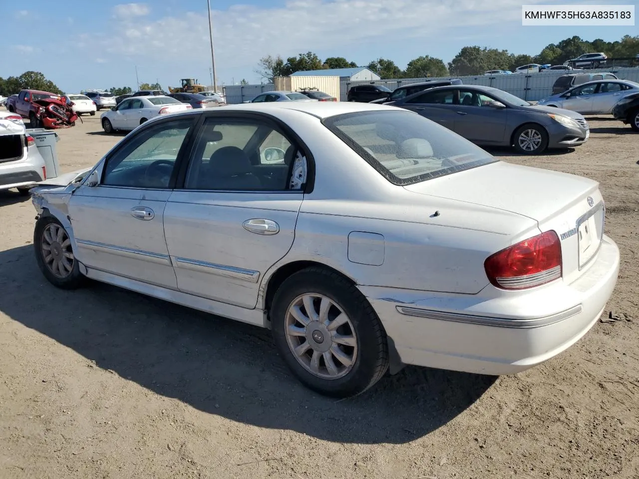 KMHWF35H63A835183 2003 Hyundai Sonata Gls