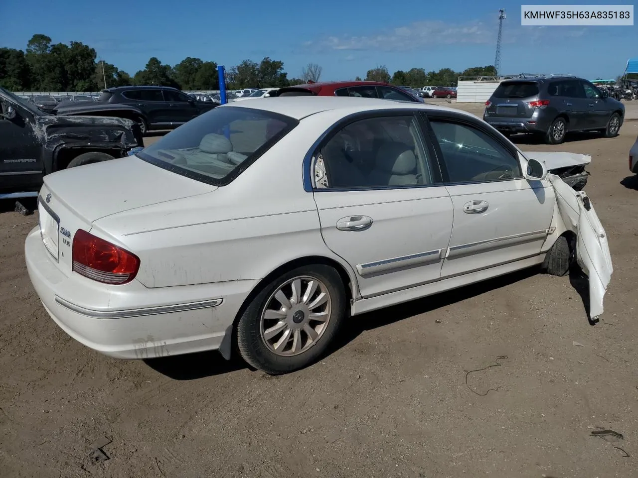 2003 Hyundai Sonata Gls VIN: KMHWF35H63A835183 Lot: 77414694