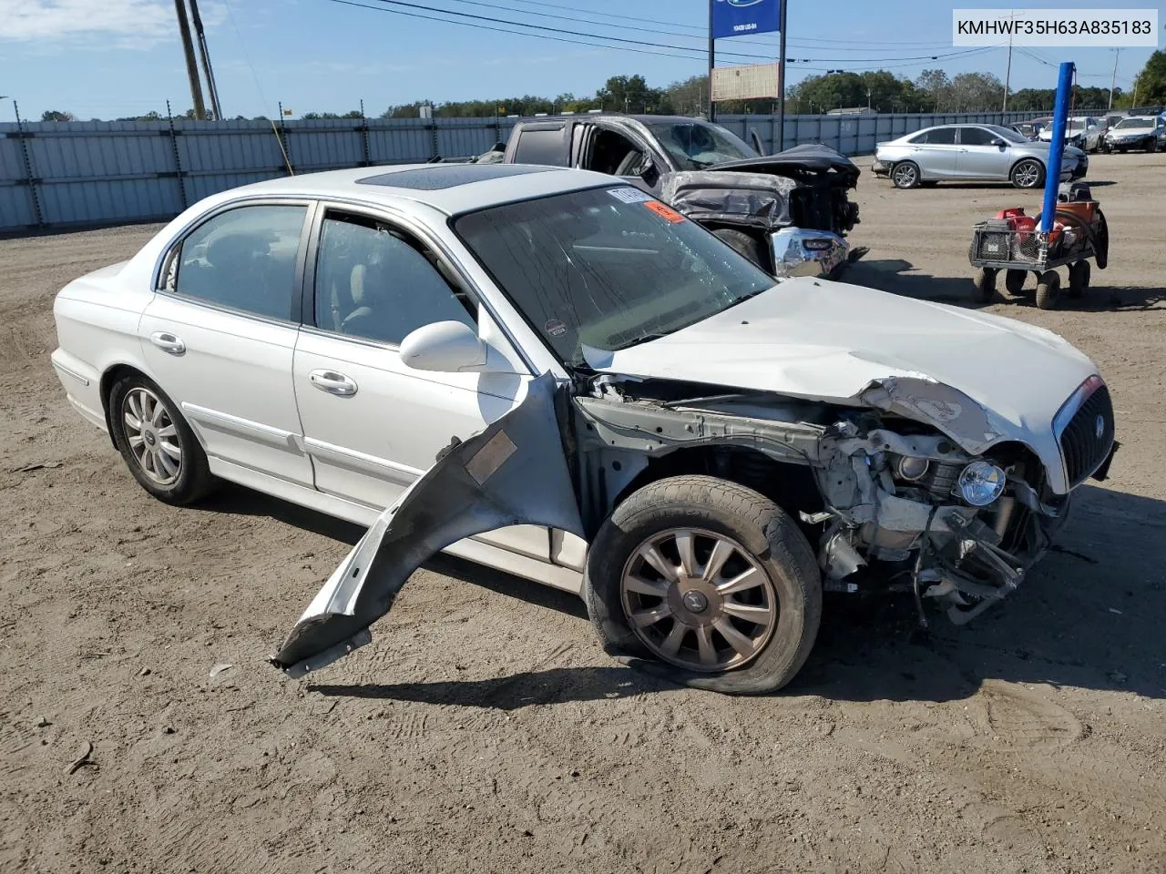 2003 Hyundai Sonata Gls VIN: KMHWF35H63A835183 Lot: 77414694