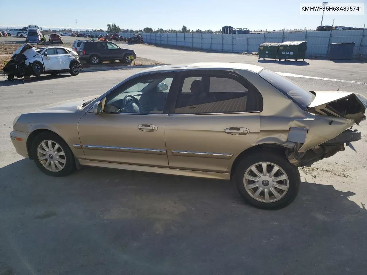 2003 Hyundai Sonata Gls VIN: KMHWF35H63A895741 Lot: 78098284