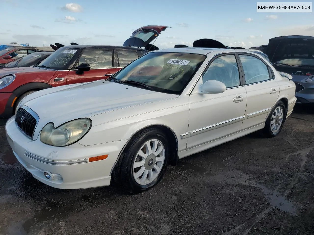 KMHWF35H83A876608 2003 Hyundai Sonata Gls