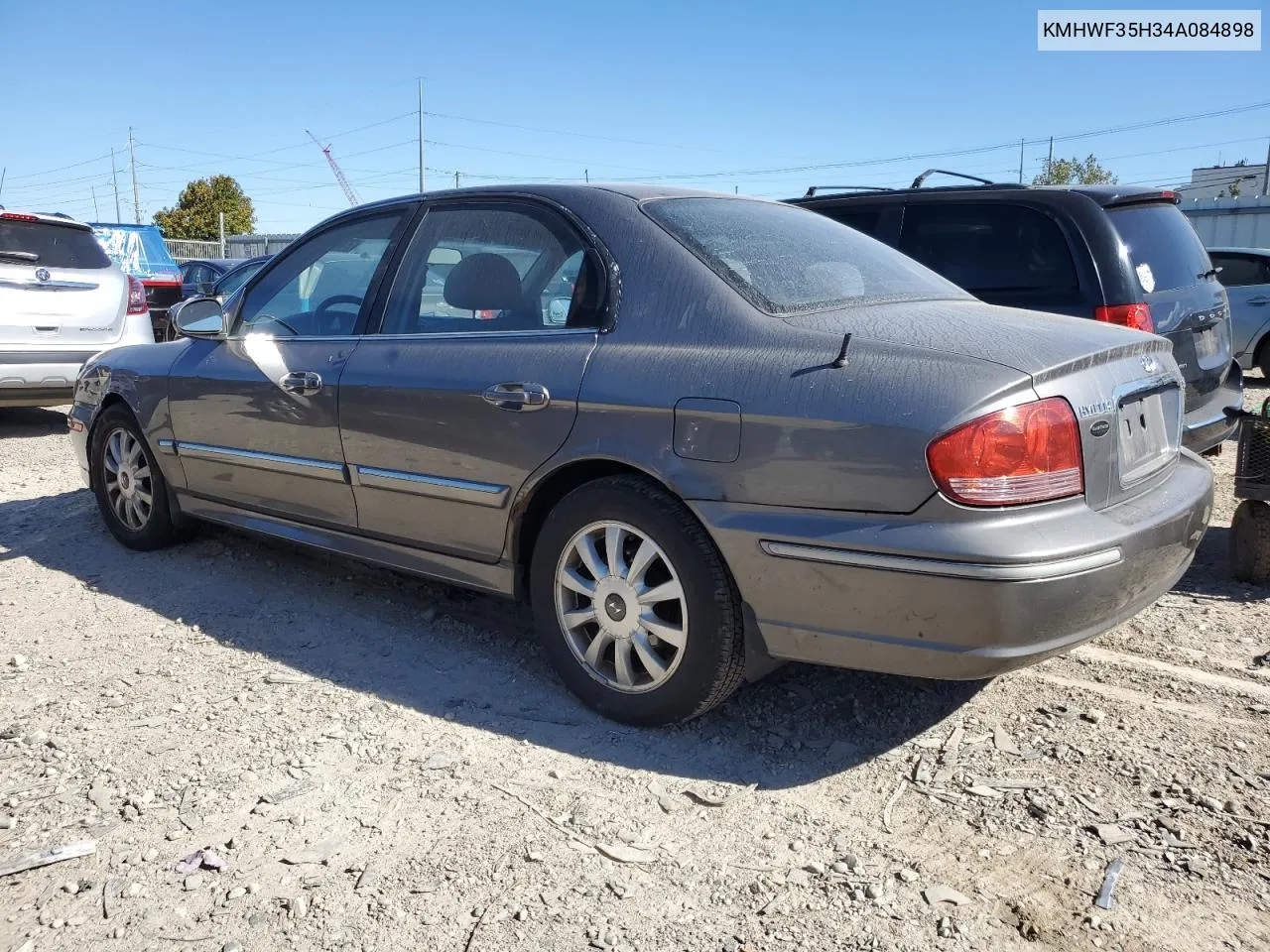 2004 Hyundai Sonata Gls VIN: KMHWF35H34A084898 Lot: 73511134