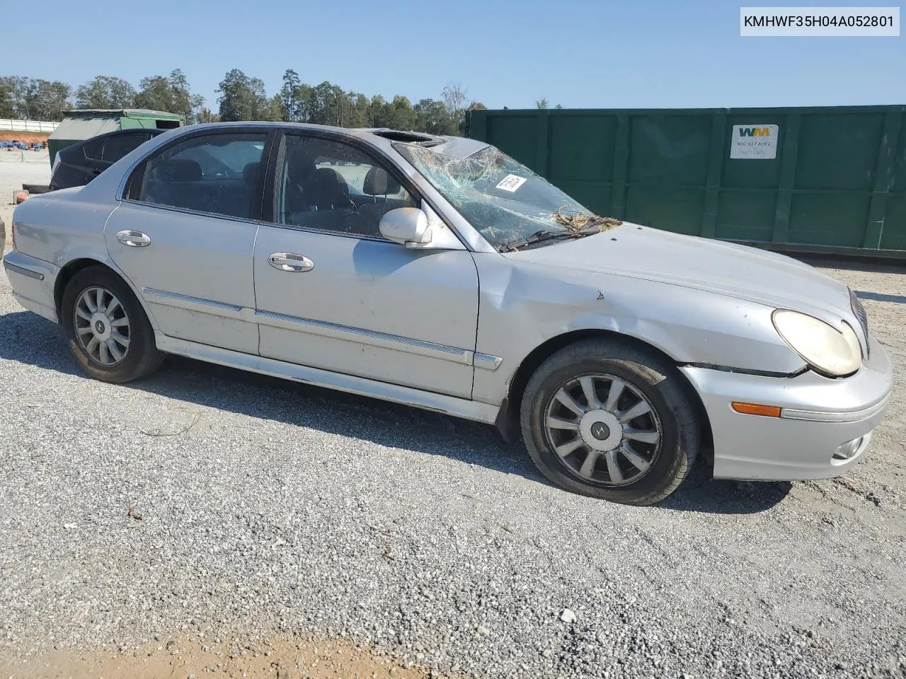 2004 Hyundai Sonata Gls VIN: KMHWF35H04A052801 Lot: 75386264